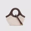 画像2: Lamb Wool Vegetable Basket Bag Plush Crossbody Bag　ユニセックス男女兼用ラムウールミニバスケットトートショルダークロスボディーバッグ (2)