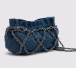 画像2: chain denim shoulder bag Handbag tote bag　ユニセックス男女兼用デニム&チェーンショルダークロスボディートートバッグ (2)