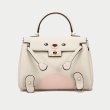 画像2: Real Leather Cute Bear tote Shoulder Crossbody Bag Kelly style Hand Bag with strap リアルレザー 本革 本皮 ベア熊 ケリースタイル ハンドバッグ ショルダーストラップ付 (2)