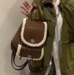 画像4: Women Fur plush small backpack   ファーデザイン バックパック ショルダー トート バッグ (4)