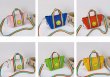 画像7: Smile & Rainbow Handle mini canvas tote shoulder bag　ユニセックス男女兼用キャンバススマイル＆レインボーハンドル ミニキャンバストートショルダーバッグ (7)