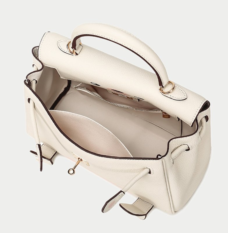 画像6: Real Leather Cute Bear tote Shoulder Crossbody Bag Hand Bag with strap リアルレザー 本革 本皮 ベア熊 ハンドバッグ ショルダーストラップ付 (6)