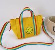 画像6: Smile & Rainbow Handle mini canvas tote shoulder bag　ユニセックス男女兼用キャンバススマイル＆レインボーハンドル ミニキャンバストートショルダーバッグ (6)