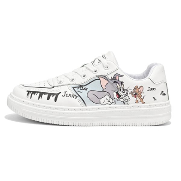 画像1: 23 Unisex Mens Tom & Jerry Paint Graffiti Low cut Sneakers トムとジェリー トム＆ジェリー ペイント レースアップ ローカット スニーカー キッズサイズ (1)