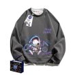 画像1: 23 Unisex Snoopy x NASA Pullover trainer sweater  ユニセックス男女兼用スヌーピー×ナサNASAスウェットプルオーバートレーナー (1)