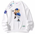 画像1:  Unisex baseball bear x NASA Pullover trainer sweater  ユニセックス男女兼用ベースボールベア熊×ナサNASAスウェットプルオーバートレーナー (1)