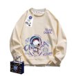 画像2: 23 Unisex Snoopy x NASA Pullover trainer sweater  ユニセックス男女兼用スヌーピー×ナサNASAスウェットプルオーバートレーナー (2)