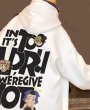 画像4: Unisex Hip hop boy & girl & alphabet logo print hoodie Sweat Shirt 　男女兼用ヒップホップボーイ＆ガール＆アルファベットロゴプリントフーディ　スウェットパーカー　シャツ (4)
