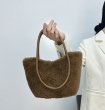 画像6: Fur  Tote Shoulder Bag Hand Bag  ファーモコモコトート ショルダーバッグハンドバッグ  (6)