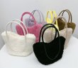 画像7: Fur  Tote Shoulder Bag Hand Bag  ファーモコモコトート ショルダーバッグハンドバッグ  (7)