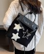 画像7: star texture large capacity tote Shoulder  backpack  Hand Bag スター星エンブレムトート ショルダーバックパックバッグハンドバッグ  (7)