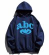 画像1: ABC×Smile hooded hoody sweater　ユニセックス男女兼用 abc×スマイルフーディセーターパーカー  (1)