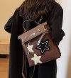 画像5: star texture large capacity tote Shoulder  backpack  Hand Bag スター星エンブレムトート ショルダーバックパックバッグハンドバッグ  (5)