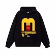 画像2: Unisex M logo print hoodie Sweat Shirt 　男女兼用Mロゴプリントフーディ　スウェットパーカー　シャツ (2)