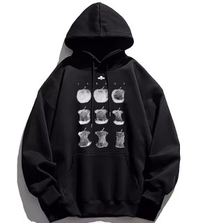 Unisex Melty Apple Print Hoodie 男女兼用 ユニセックス