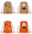 画像6: Feel lonely baseball letter flocking embroidery baseball jacket stadium jacket baseball uniform jacket blouson  ユニセックス 男女兼用ベースボール刺繍スタジアムジャンパー スタジャン MA-1 ボンバー ジャケット ブルゾン (6)