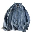 画像2: 23 Cashew Flower Stitch Denim Jacket blouson G Jean　ユニセックス男女兼用バンダナ ペイズリー柄Gジャン ジャケット (2)