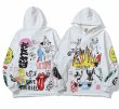 画像1: Unisex simpson & mickey graphics printed hoodie hooded sweatshirt 　男女兼用シンプソン＆ミッキーグラフィックプリント フーディ　スウェットパーカー　シャツ (1)