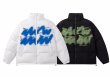 画像5: Graffiti Letter Print Stand Collar down jacket blouson jumper ユニセックス 男女兼用グラフィティレタープリントスタンドカラーダウンジャケットブルゾン  (5)