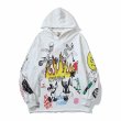 画像2: Unisex simpson & mickey graphics printed hoodie hooded sweatshirt 　男女兼用シンプソン＆ミッキーグラフィックプリント フーディ　スウェットパーカー　シャツ (2)