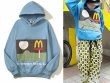 画像4: Unisex Mai Ji street lamp foam printed hoodie hooded sweatshirt 　男女兼用プリント M Ji ストリートフーディ　スウェットパーカー　シャツ (4)