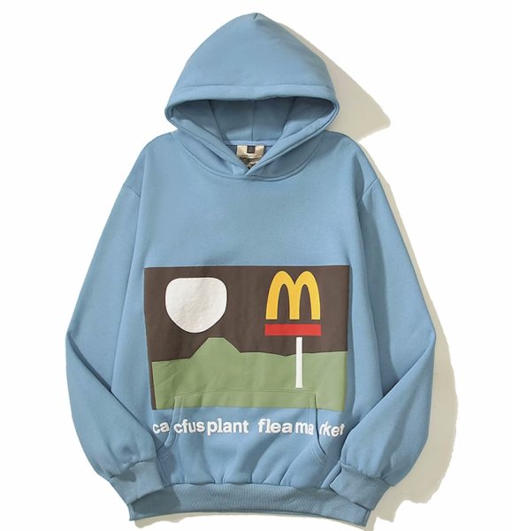 画像1: Unisex Mai Ji street lamp foam printed hoodie hooded sweatshirt 　男女兼用プリント M Ji ストリートフーディ　スウェットパーカー　シャツ (1)