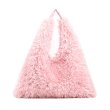 画像4: large capacity plush versatile furry tote Shoulder  Bag 　ファーモコモコラージトート ショルダーバックハンドバッグ  (4)