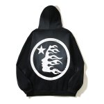 画像2: Unisex Hellstar antique old mud-dyed crack printprinted hoodie hooded sweatshirt 　男女兼用ヘルスター アンティーククラックプリント フーディ　スウェットパーカー　シャツ (2)