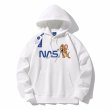 画像2: Unisex NASA x Jerry print  hoodie Sweat Shirt 　男女兼用NASAナサ×トムとジェリージェリープリントフーディ　スウェットパーカー　シャツ (2)
