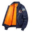 画像7: NASA×Astronaut x Basket MA-1 baseball jacket stadium jacket baseball uniform jacket blouson  ユニセックス 男女兼用ナサNASA宇宙飛行士×バスケット MA-1ブルゾンスタジアムジャンパー スタジャン MA-1 ボンバー ジャケット ブルゾン (7)