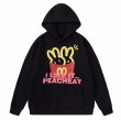 画像2: Unisex YASINS Rabbit & M Logo print  hoodie Sweat Shirt 　男女兼用ラビット＆M ロゴプリントフーディ　スウェットパーカー　シャツ (2)