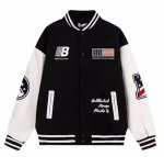 画像4: American flag embroidered baseball jacket stadium jacket baseball uniform jacket blouson  ユニセックス 男女兼用アメリカンフラッグスタジアムジャンパー スタジャン MA-1 ボンバー ジャケット ブルゾン (4)