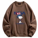画像11: Unisex nasa xSnoopy print Sweat Shirt 　男女兼用ナサNASA×スヌーピープリントスウェットシャツ (11)