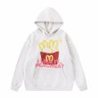 画像1: Unisex YASINS Rabbit & M Logo print  hoodie Sweat Shirt 　男女兼用ラビット＆M ロゴプリントフーディ　スウェットパーカー　シャツ (1)