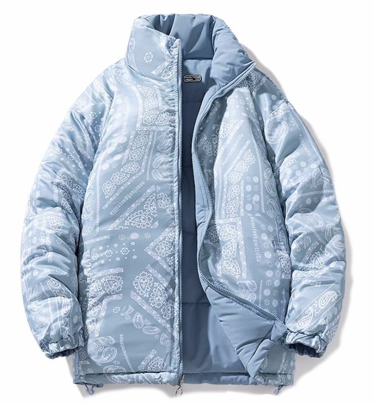 Unisex paisley reversible Down jacket ユニセックス