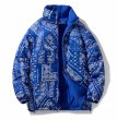 画像4: Unisex paisley reversible Down jacket  ユニセックス ペイズリーバンダナ柄リバーシブル ダウンジャケット (4)