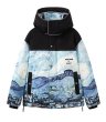 画像4: Unisex The Starry Night by Vincent van Gogh Design White Duck Down Jacket ユニセックス 星月夜 ゴッホ デザイン ホワイトダック ダウンジャケット (4)