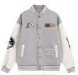 画像5: American flag embroidered baseball jacket stadium jacket baseball uniform jacket blouson  ユニセックス 男女兼用アメリカンフラッグスタジアムジャンパー スタジャン MA-1 ボンバー ジャケット ブルゾン (5)