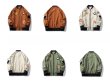 画像4: colorful emblem pilot baseball  jacket stadium jacket baseball uniform jacket blouson  ユニセックス 男女兼用カラフルエンブレムパイロットスタジアムジャンパー スタジャン MA-1 ボンバー ジャケット ブルゾン (4)