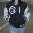 画像5: American baseball embroidery BASEBALL JACKET baseball uniform jacket blouson  ユニセックス 男女兼用アメリカンベースボール刺繍 スタジアムジャンパー スタジャン MA-1 ボンバー ジャケット ブルゾン (5)