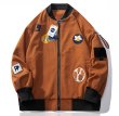 画像3: colorful emblem pilot baseball  jacket stadium jacket baseball uniform jacket blouson  ユニセックス 男女兼用カラフルエンブレムパイロットスタジアムジャンパー スタジャン MA-1 ボンバー ジャケット ブルゾン (3)