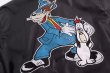 画像3: LOONEY TUNES Looney Tunes wiley coyote jacket stadium jacket baseball uniform jacket blouson  ユニセックス 男女兼用ルーニー・テューンズ ワイリーコヨーテスタジアムジャンパー スタジャン MA-1 ボンバー ジャケット ブルゾン (3)