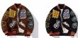 画像5: heavy industry embroidered baseball  jacket stadium jacket baseball uniform jacket blouson  ユニセックス 男女兼用ベースボール＆レターロゴ刺繍スタジアムジャンパー スタジャン MA-1 ボンバー ジャケット ブルゾン (5)