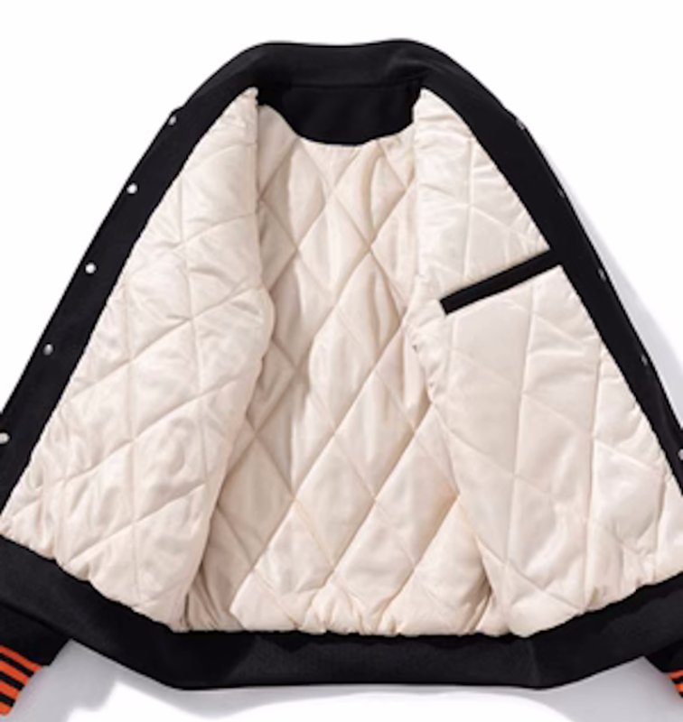 画像6: heavy industry embroidered baseball  jacket stadium jacket baseball uniform jacket blouson  ユニセックス 男女兼用ベースボール&レターロゴ刺繍スタジアムジャンパー スタジャン MA-1 ボンバー ジャケット ブルゾン (6)