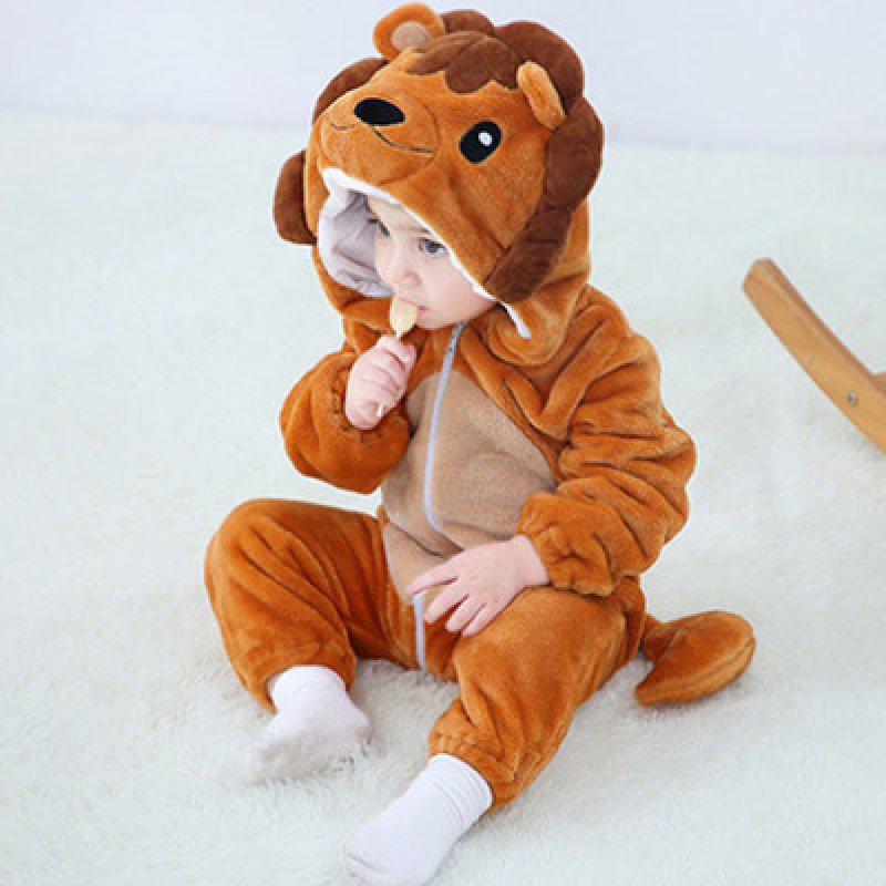 画像9: Animal Baby panda romper 赤ちゃんキッズ 子供　厚手モコモコ パンダ ロンパース つなぎ オールインワン 着ぐるみ (9)