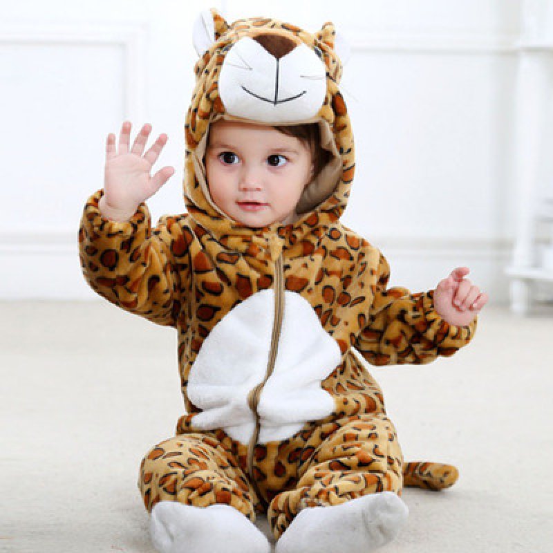 画像24: Animal Baby panda romper 赤ちゃんキッズ 子供　厚手モコモコ パンダ ロンパース つなぎ オールインワン 着ぐるみ (24)