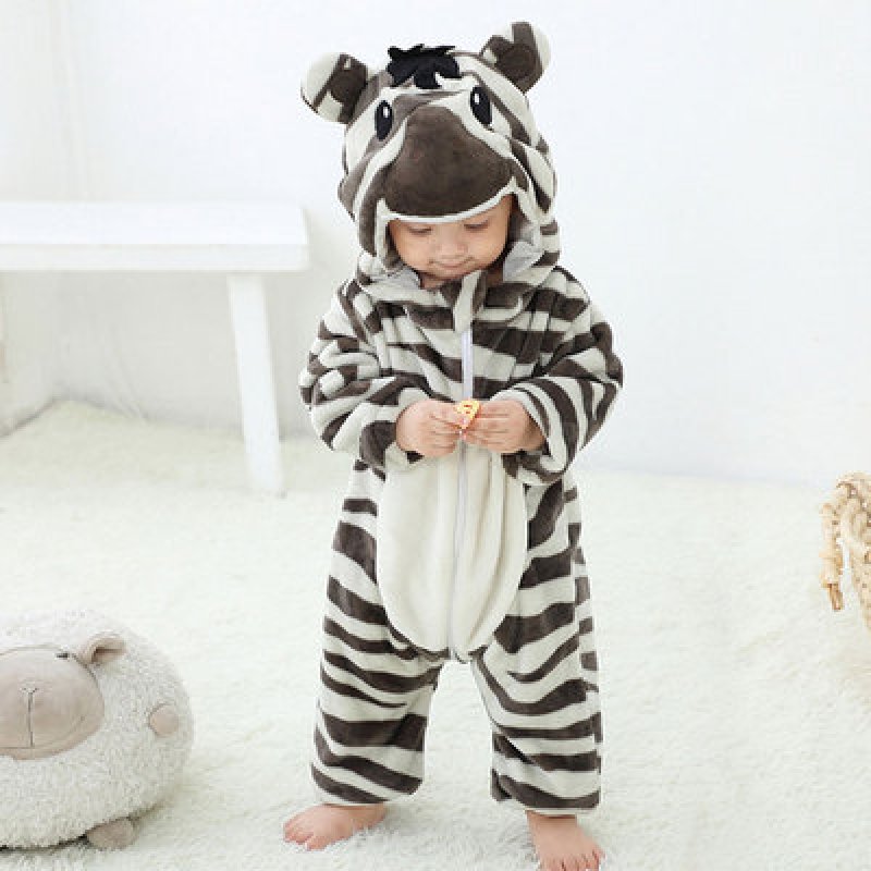 画像23: Animal Baby panda romper 赤ちゃんキッズ 子供　厚手モコモコ パンダ ロンパース つなぎ オールインワン 着ぐるみ (23)