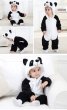 画像2: Animal Baby panda romper 赤ちゃんキッズ 子供　厚手モコモコ パンダ ロンパース つなぎ オールインワン 着ぐるみ (2)