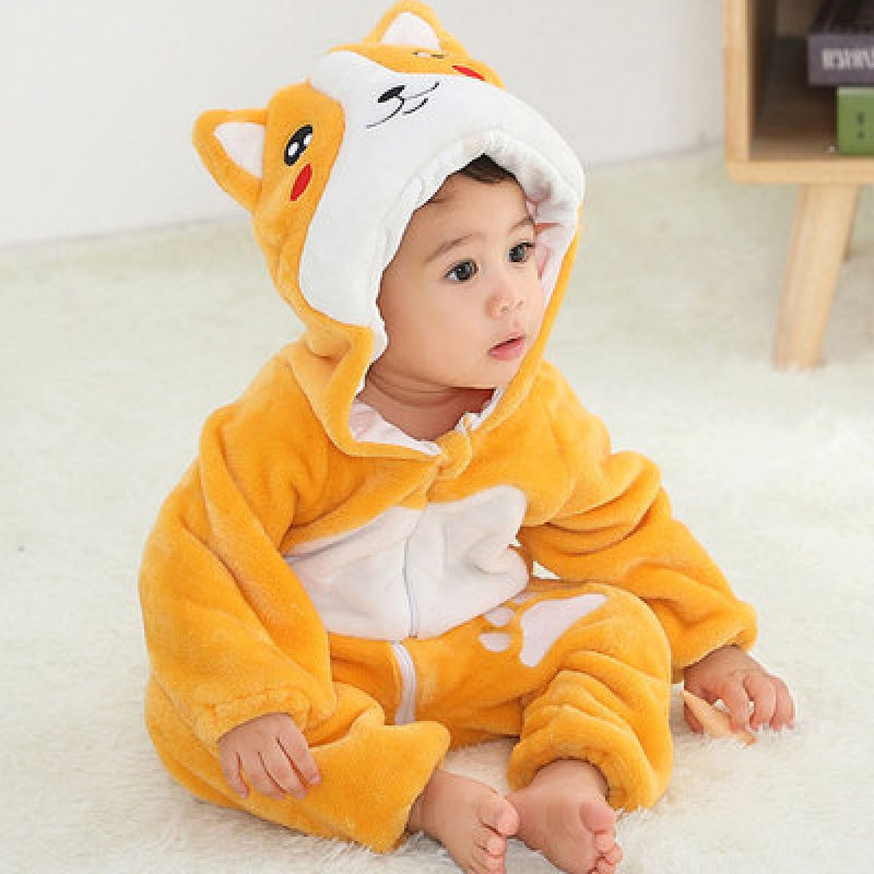 画像13: Animal Baby panda romper 赤ちゃんキッズ 子供　厚手モコモコ パンダ ロンパース つなぎ オールインワン 着ぐるみ (13)