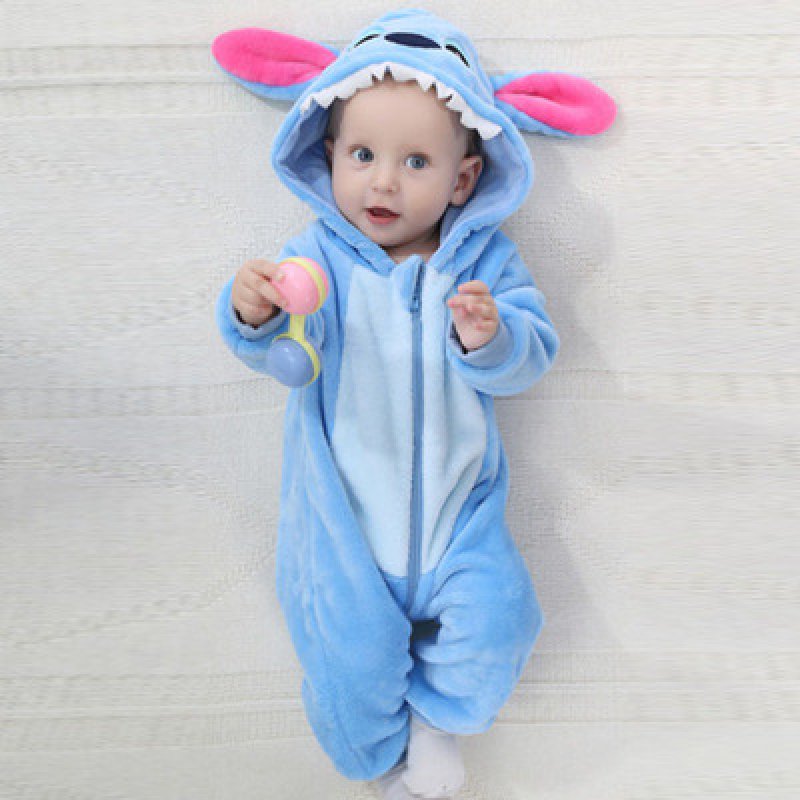 画像16: Animal Baby panda romper 赤ちゃんキッズ 子供　厚手モコモコ パンダ ロンパース つなぎ オールインワン 着ぐるみ (16)